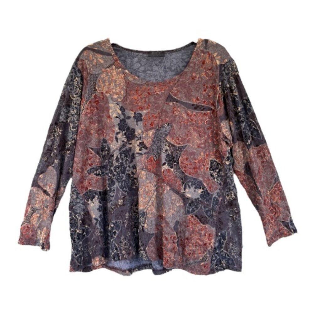 Vintage 1980s Hopsack A-Line Tunic Top